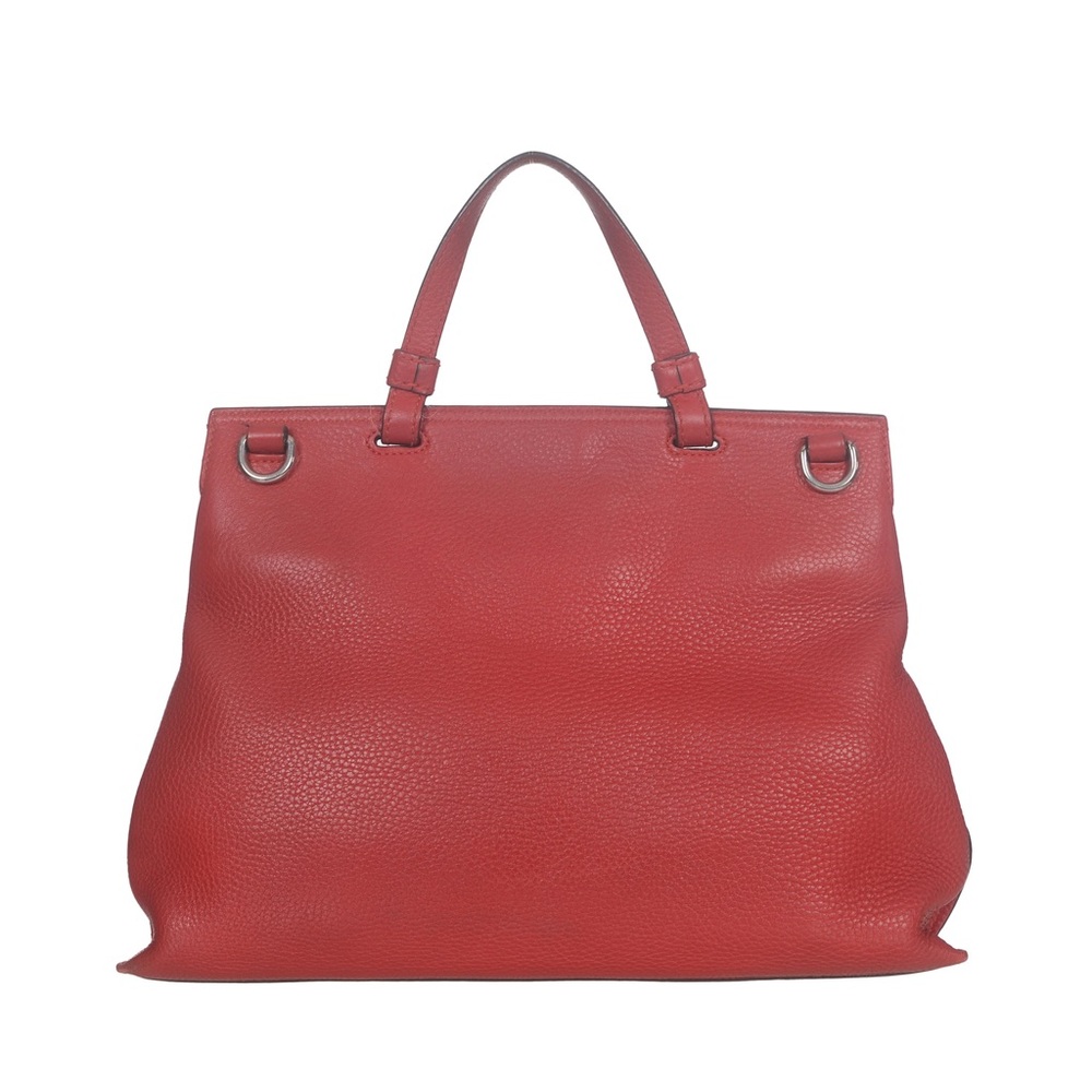 Gucci Red Bamboo Daily Top Handle Handbag Satchel - Picture 4 of 16